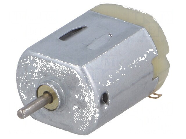 Motor DC fără angrenaj 1-9V, ax fin, arbore pe două fețe