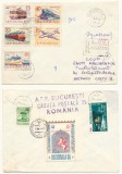 Romania 1963 Mijloace de Transport serie 5 timbre circulate efectiv pe un plic adresat &icirc;n URSS