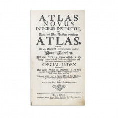 Seutter Georg Matthäus, Atlas novus indicibus instructus, 1728, colorat manual în epocă - Piesă rară