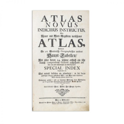 Seutter Georg Matth&amp;auml;us, Atlas novus indicibus instructus, 1728, colorat manual &amp;icirc;n epocă - Piesă rară foto