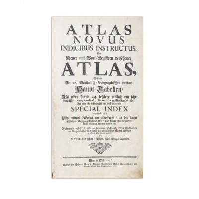 Seutter Georg Matth&amp;auml;us, Atlas novus indicibus instructus, 1728, colorat manual &amp;icirc;n epocă - Piesă rară foto