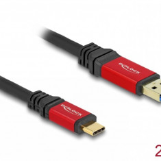Cablu USB 3.2-A la USB type C T-T 2m, Delock 80618