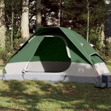 VidaXL Cort de camping cupolă pentru 2 persoane, verde, impermeabil