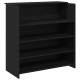 Cumpara ieftin Birou de receptie din stejar negru, 100x50x103,5 cm, lemn stratificat