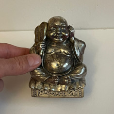 MINIATURA STATUETA Laminata ARGINT 925 - BUDDHA - China - 25g. - Vintage !