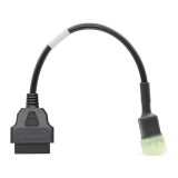 Cablu Adaptor De Diagnosticare Techstar&reg; OBD2 Cu 6 Pini La 16 Pini Pentru Motociclete Kawasaki