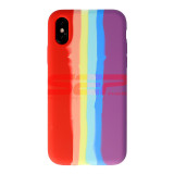 Toc silicon High Copy Rainbow Apple iPhone XR