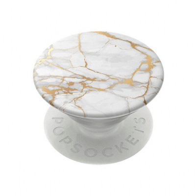 Suport Selfie Pentru Telefon Popsockets PopGrip Original Gold Lutz Marble foto