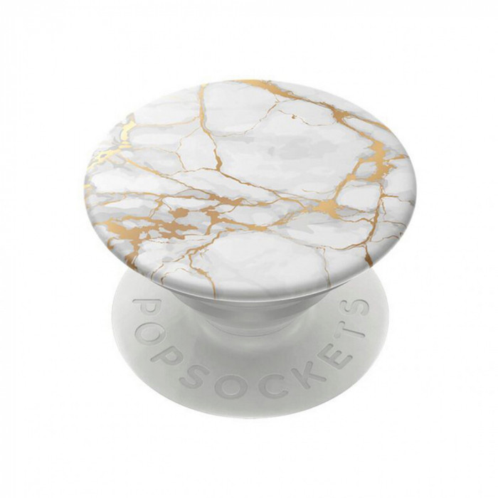 Suport Selfie Pentru Telefon Popsockets PopGrip Original Gold Lutz Marble