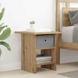 vidaXL Noptieră Stejar Artizanal 41 x 40 x 45 cm Lemn compozit 8000450