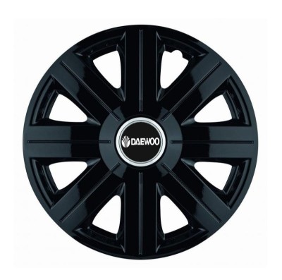 Set 4 Capace Roti, potrivite jantelor de R16, pentru Daewoo, model Cosmos Negru foto
