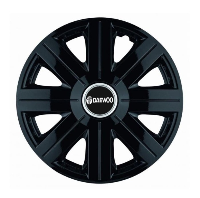 Set 4 Capace Roti, potrivite jantelor de R16, pentru Daewoo, model Cosmos Negru