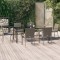 vidaXL Set mobilier de grădină cu perne, 7 piese, negru/gri, poliratan 3185141