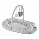 Salteluta BabyNest cu bara jucarii Between parents (Culoare: Turcoaz), BabyJem