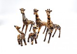 5 decoratiuni Girafe Collage La Vie Safari ceramica &#039;80 s