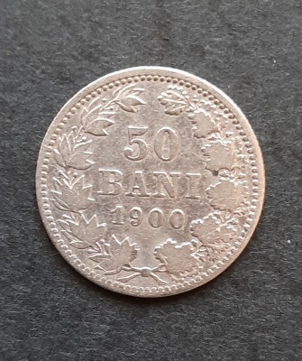 50 Bani &amp;quot;Carol I&amp;quot; 1900, Romania - A 5824 foto