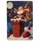 Puzzle de Craciun cu Mos Craciun in Horn, 24 de piese, Multicolor, CMCLASS