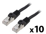 Cabluri patch LANBERG F/UTP 6 litat CCA PVC negru 2m 26AWG