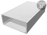 Carcasă aluminiu neagră 125x220x52mm