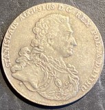 Cumpara ieftin STANISLAS AUGUST PONIATOWSKI 1766,REPLICA METAL ARGINTAT! / UNIUNEA POLONO-LITHUANIANA , 1 THALER(1 Talar)Talar koronny, Europa