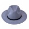 Palarie Fedora din Stofa cu Accesoriu din Metal, Gri