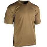 Tricou Tactic QUICKDRY Velcro Dark Coyote Mil-Tec (Marime: L)