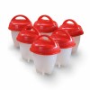 Set 6 recipiente din silicon cu capac pentru fiert oua Egg Boil Cooker, Oem