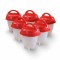 Set 6 recipiente din silicon cu capac pentru fiert oua Egg Boil Cooker