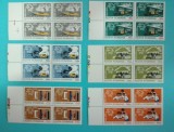 TIMBRE ROMANIA 1974 L.P. 847 CENTENARUL U.P.U. BLOC DE 4 VALORI MNH, Nestampilat