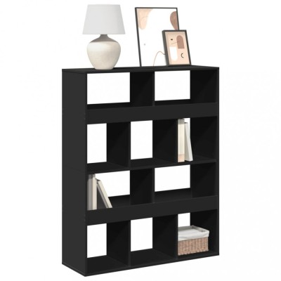 vidaXL Bibliotecă, negru, 100x33x125,5 cm, lemn prelucrat 3309358 foto