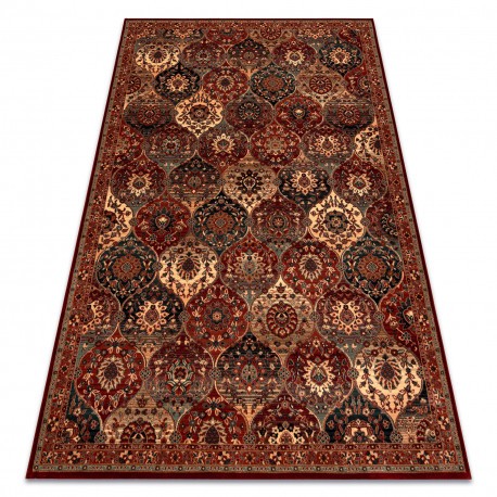 Covor de l&acirc;nă KASHQAI 4373 301 oriental, spalier teracotă / bej, 200x300 cm