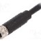 Conector M8, 5 pini, clasa etanseitate IP67, BULGIN - PXPTPU08FBF05BCL010PUR