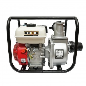Motopompa WP30 motor tip HONDA 7.5CP, 3 toli, debit maxim 60m3/h adancime maxima 8m, inaltimea maxima 30m Thor foto