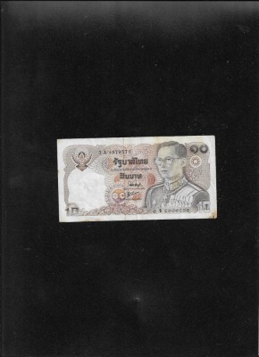 Thailanda 10 baht 1980 seria4379573 graffiti foto