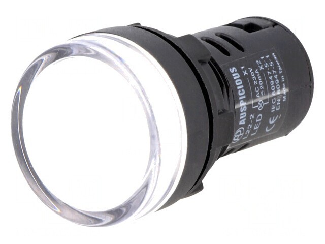 Lumină de control LED 230V &Oslash;22.5mm 20-60&deg;C