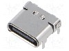 Conector USB C, versiune USB 3.2, orizontala, GCT - USB4230-03-A