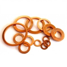Set 10 saibe M15 x 7.5 x 1.0mm din cupru pentru injectoare diesel Common Rail