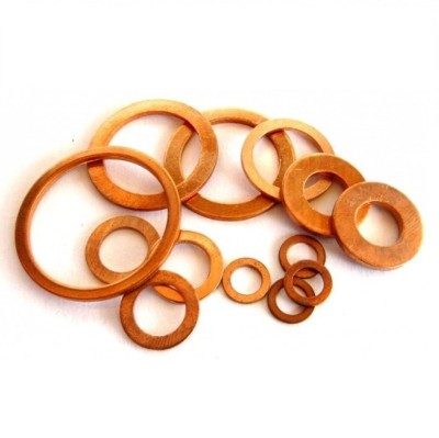 Set 10 saibe M15 x 7.5 x 3.0mm din cupru pentru injectoare diesel Common Rail foto