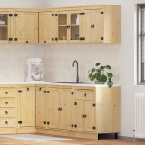 vidaXL Dulap cu raft cu depozitare 4 pcs Miere Lemn de pin masiv 3392644