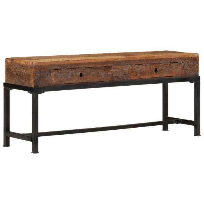 Gossi comoda tv, 110x30x46 cm, lemn masiv reciclat