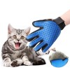 Set 2 Manusi Periat Animale Caini Pisici, Indepartare Par, Masaj, Universal, Negru/Albastru
