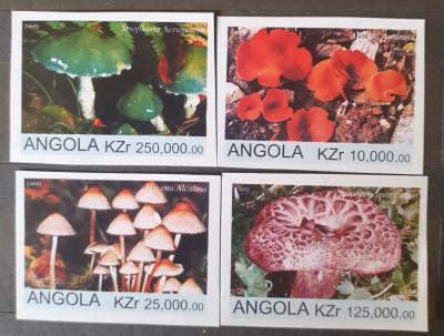 Angola 1999 ciuperci 4v. mnh foto