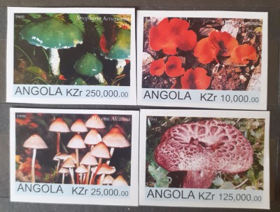 Angola 1999 ciuperci 4v. mnh foto