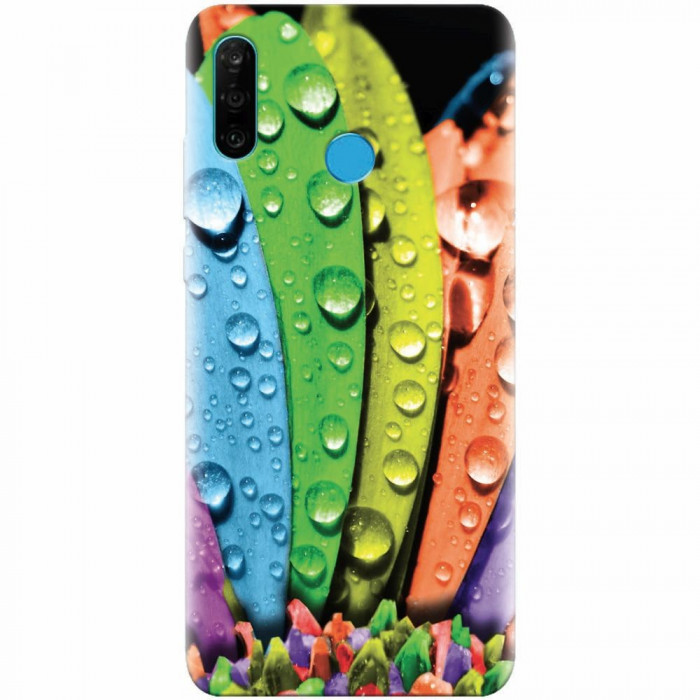 Husa silicon pentru Huawei P30 Lite, Colorful Daisy Petals