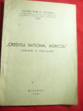 Sever Al.Slatinescu -Creditul National Agricol 1947 Viata Literara ,48 pag