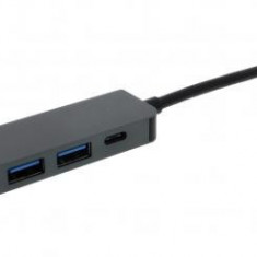 Adaptor USB Type C - HDMI 2x USB3.0 USB Type C PD WELL