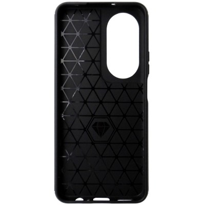 Husa tip capac spate Carbon silicon neagra pentru Honor X7b, X7b 5G, 90 Smart foto