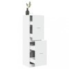Gossi dulap de farmacie, alb, 40x41x144,5 cm, lemn prelucrat
