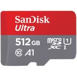Card Memorie microSDXC SanDisk Ultra Android A1, 512Gb, Clasa 10 / UHS-1 U1 SDSQUAC-512G-GN6MN