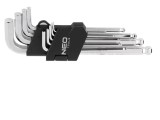 Set chei imbus sferic 9 piese oțel crom-vanadium NEO TOOLS